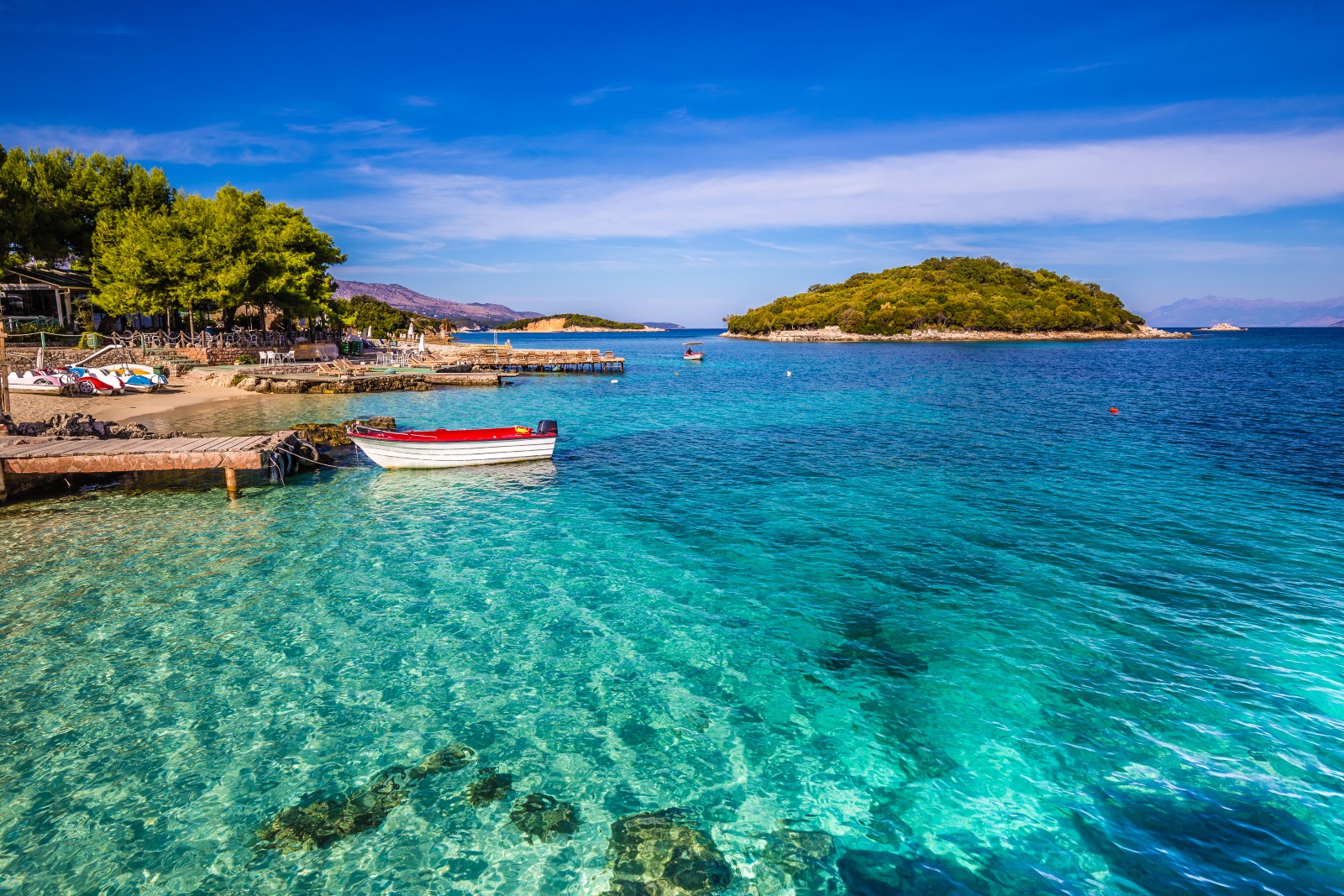Ksamil Swim in different beaches